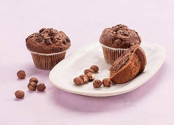 Muffins cu Ciocolata si Alune